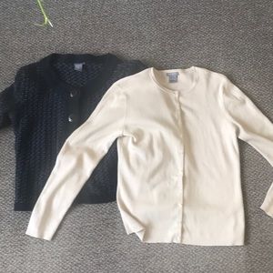Bundle of 2 Ann Taylor Cardigans Cable Knit Sz 2